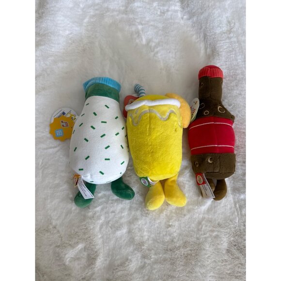 Gigglescape Plush Lot Of 3 Ranch dressing, Cola Lemonade New With Tags Target ex - Picture 3 of 3
